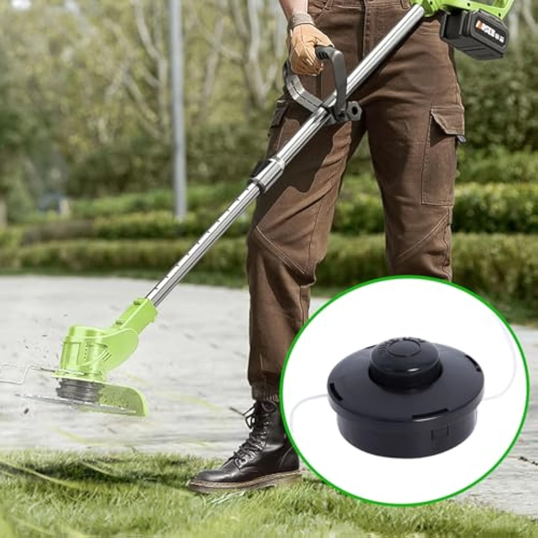 Jolof Store Universal Strimmer Head – 4 Pack Dual Line Bump Feed Spool