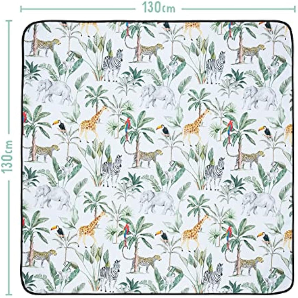 Baby Splash Mat – Waterproof Non-Slip Tropical Jungle