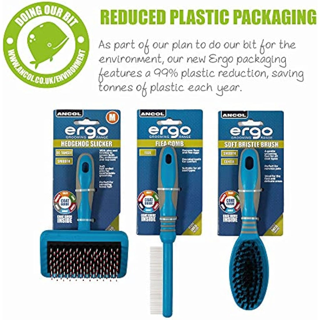 Ancol Ergo Double Sided Pet Brush – Detangling Pin and Bristle Tool