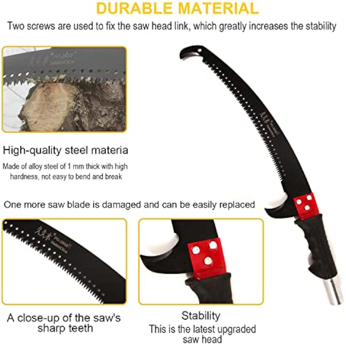 Jolof Store 30ft Tree Pole Pruner – Extendable Manual Pruning Saw