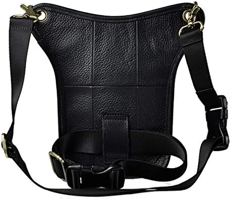 Leather Drop Leg Bag – Motorcycle Thigh Waist Fanny Pack