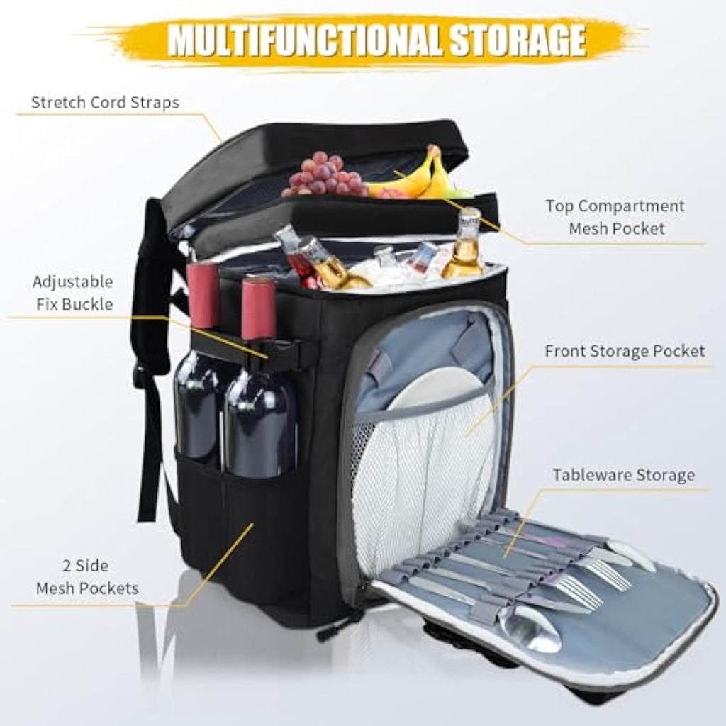 AYAMAYA Leakproof Cooler Backpack | 40-Can Insulated Waterproof Bag