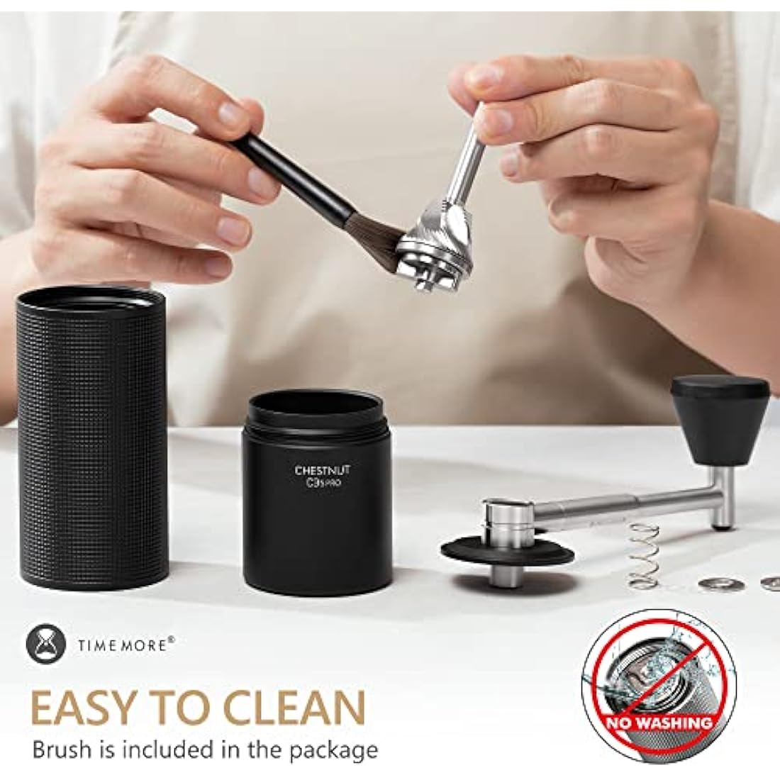 TIMEMORE Chestnut C3S PRO Manual Coffee Grinder | All-Metal Burr Grinder