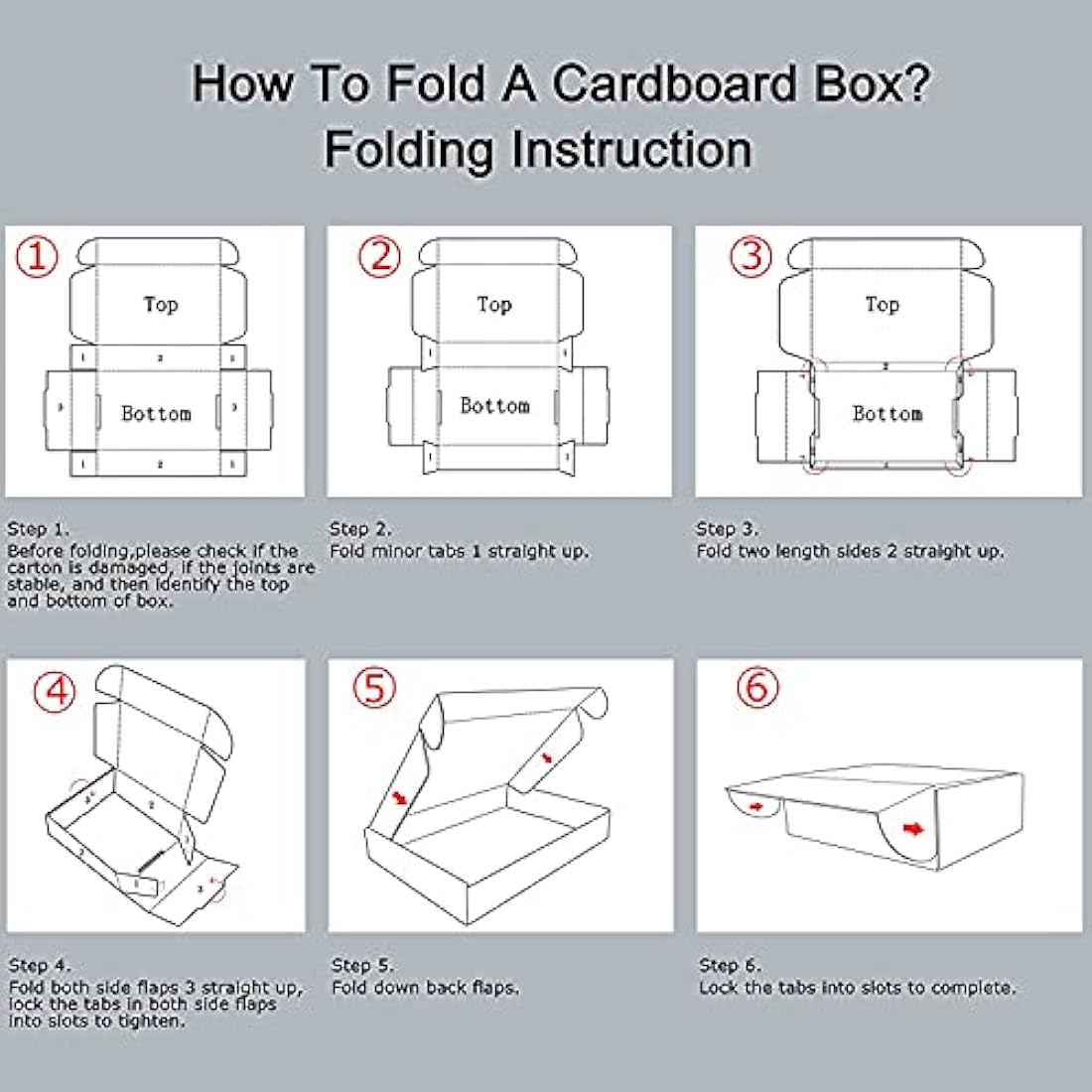 Jolof Store 6x4x3 White Corrugated Shipping Boxes - 25 Pack Mailers