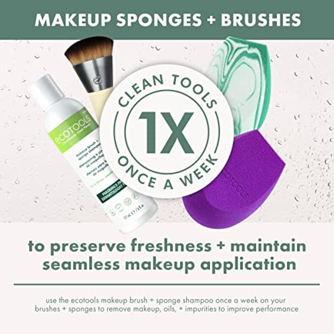 EcoTools 12 Days of Bliss Makeup Brush and Beauty Sponge Gift Set