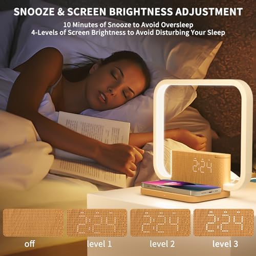 Blonbar Sunrise Alarm Clock | Bedside Lamp with 10W Wireless Charging