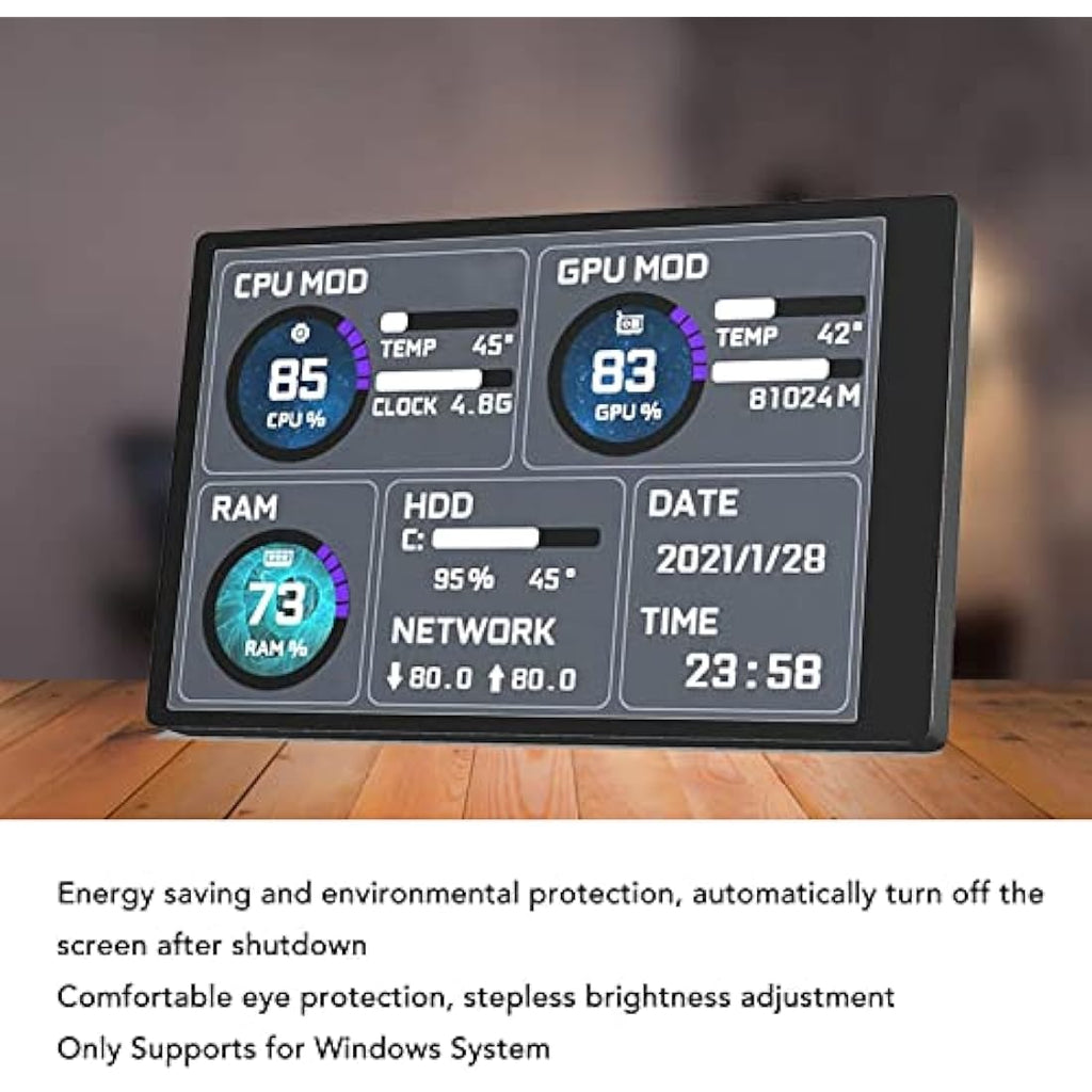 3.5" IPS USB Mini Screen | PC CPU RAM Data Sensor Panel