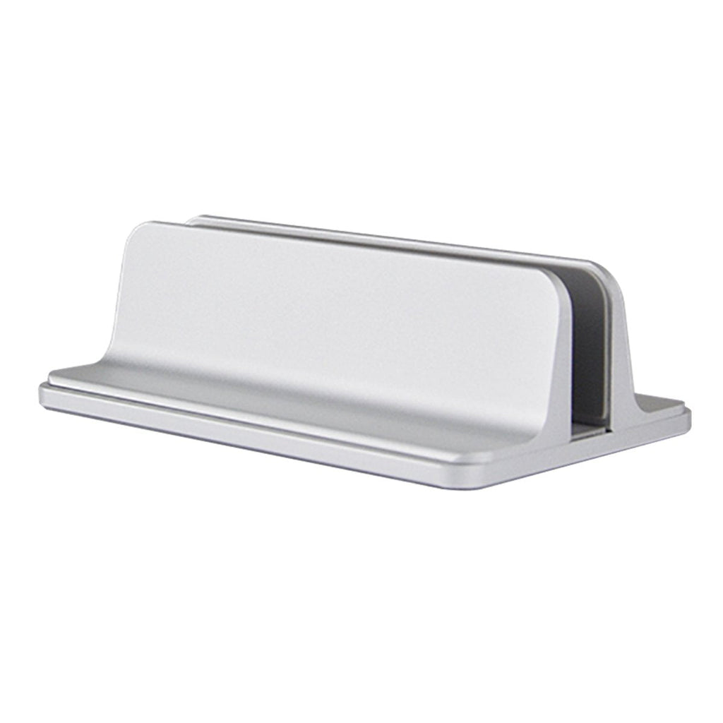 MOSISO Vertical Laptop Stand, Adjustable Aluminum Alloy Holder, Silver - image 1