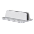 MOSISO Vertical Laptop Stand, Adjustable Aluminum Alloy Holder, Silver - image 1