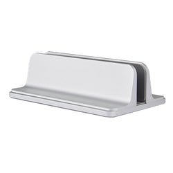 MOSISO Vertical Laptop Stand, Adjustable Aluminum Alloy Holder, Silver - image 1