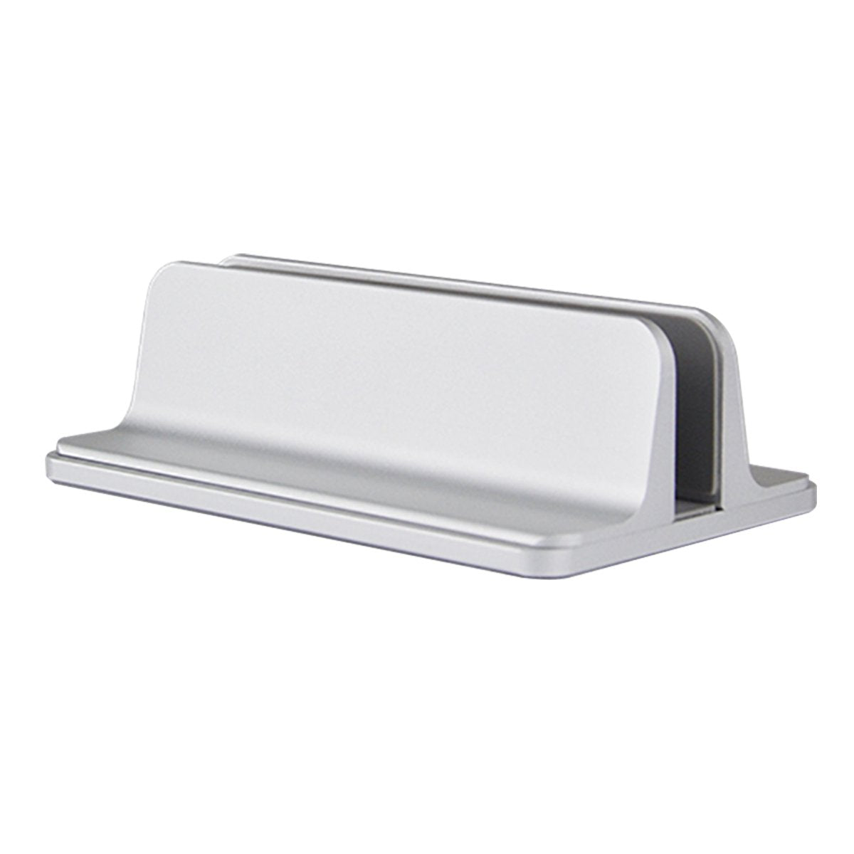 MOSISO Vertical Laptop Stand, Adjustable Aluminum Alloy Holder, Silver - image 1