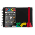 Posca A5 Blackbook Sketchbook | 48 Pages Mixed White Black Kraft Paper