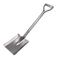 LUBAN Stainless Steel Square Shovel with D-Handle – Heavy Duty Garden Spade