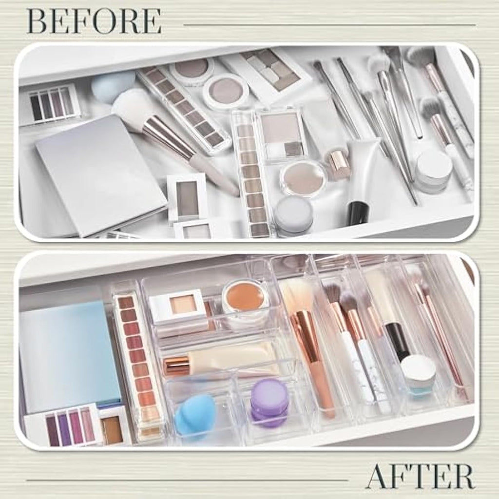 STORi SimpleSort 10-Piece Clear Stackable Drawer Organizer Set