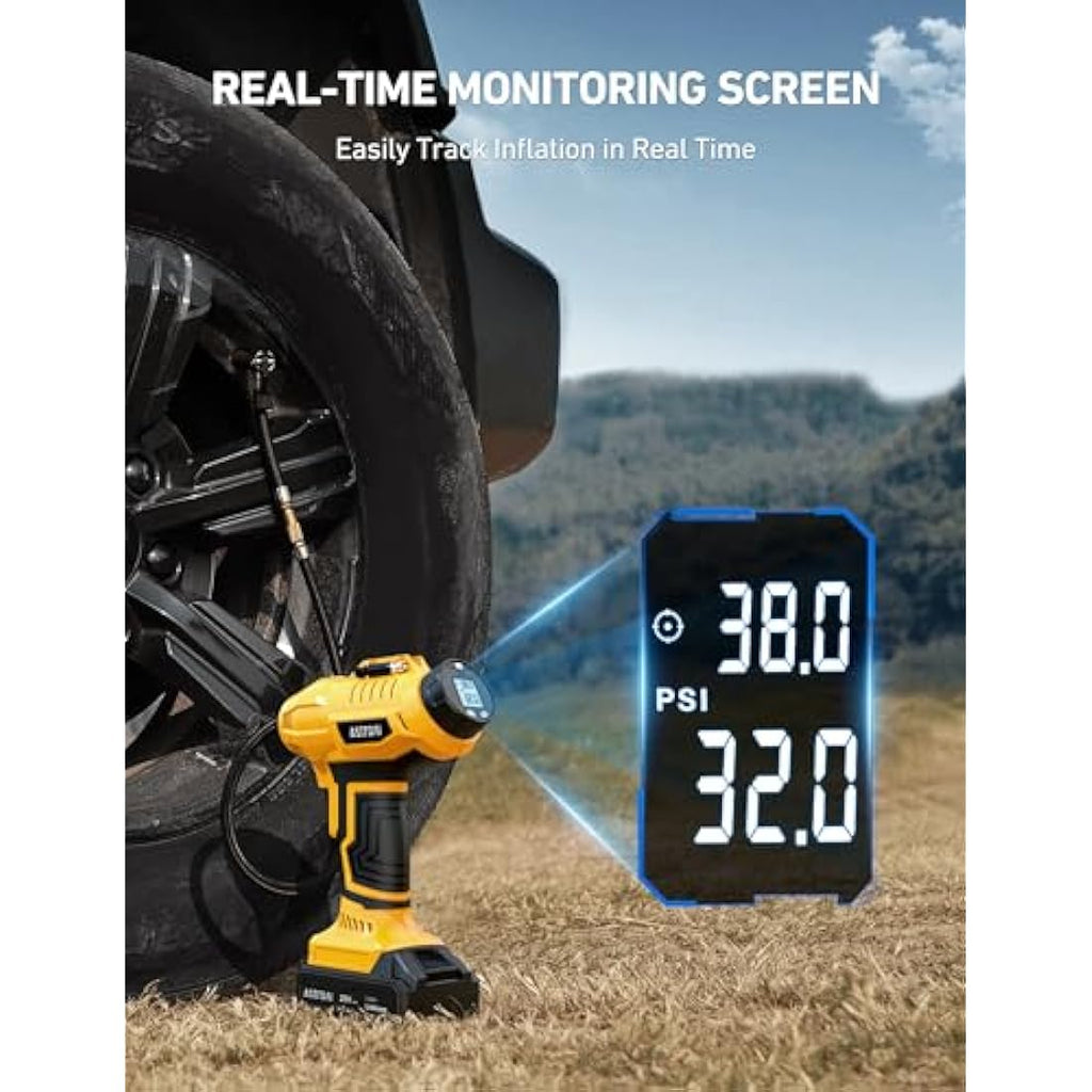 AstroAI Cordless Tyre Inflator | 160PSI Dual Power Portable Air Pump