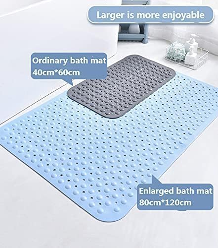 Stafeny Non-Slip Shower Mat for Inside the Non-Slip Anti-Mould Rubber Shower Mat White, 50x80cm - image 2