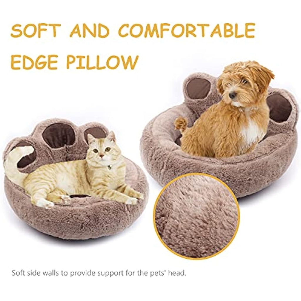 Jolof Store Washable Bolster Dog Bed | Soft Fleece Cozy Cat Bed
