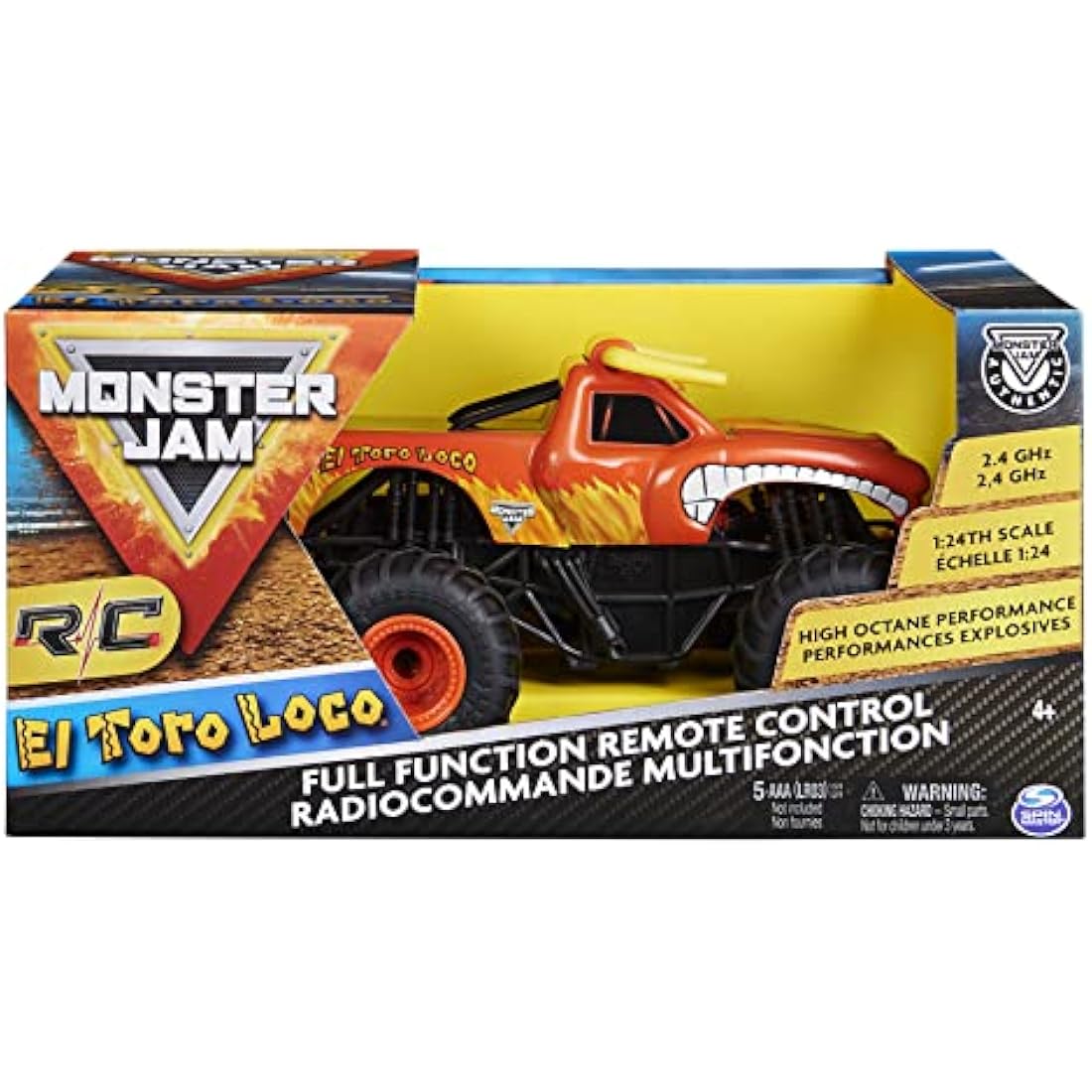 Monster Jam El Toro Loco Remote Control Monster Truck – 1:24 Scale