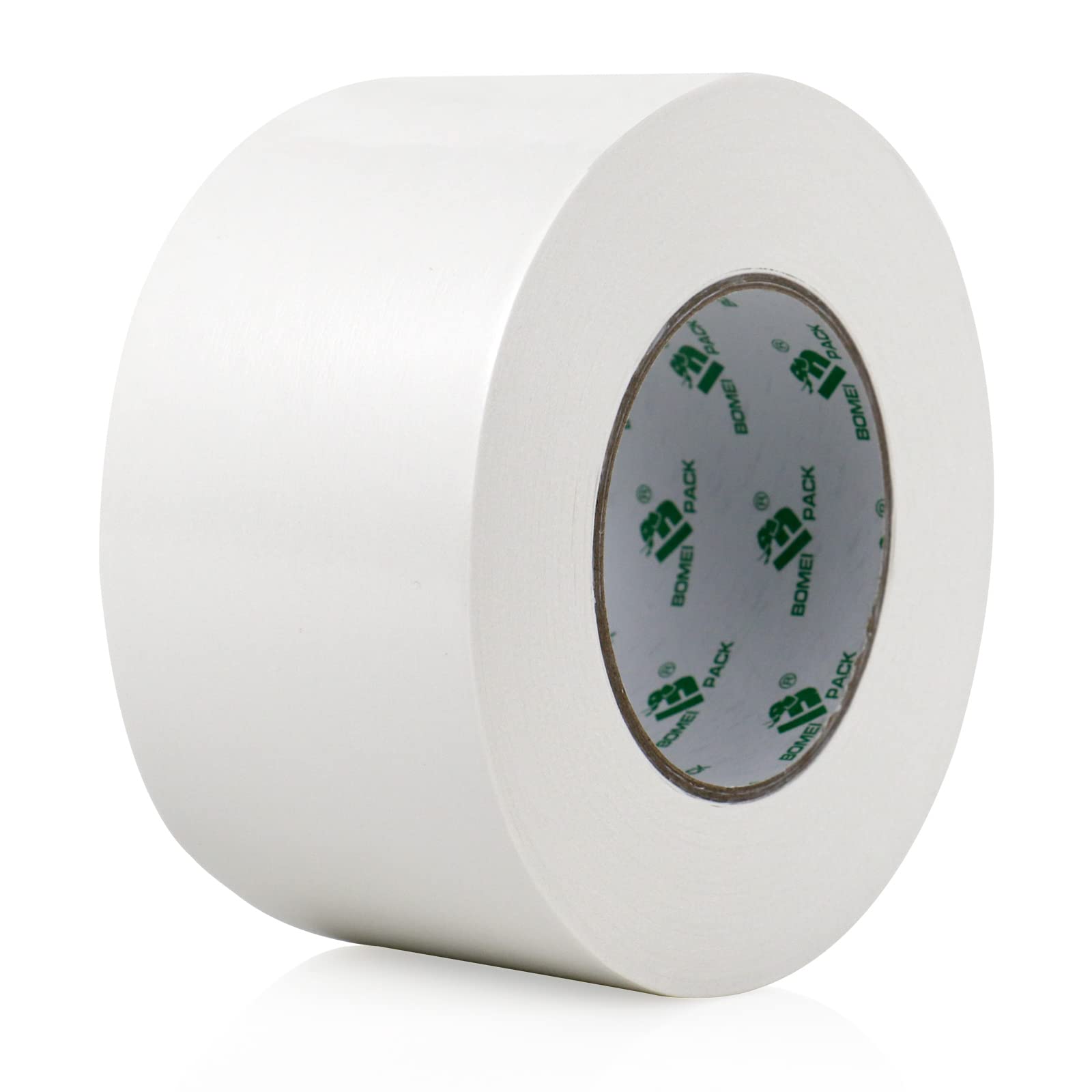 BOMEI PACK White Double Sided Carpet Tape – Heavy Duty 72mm x 25m
