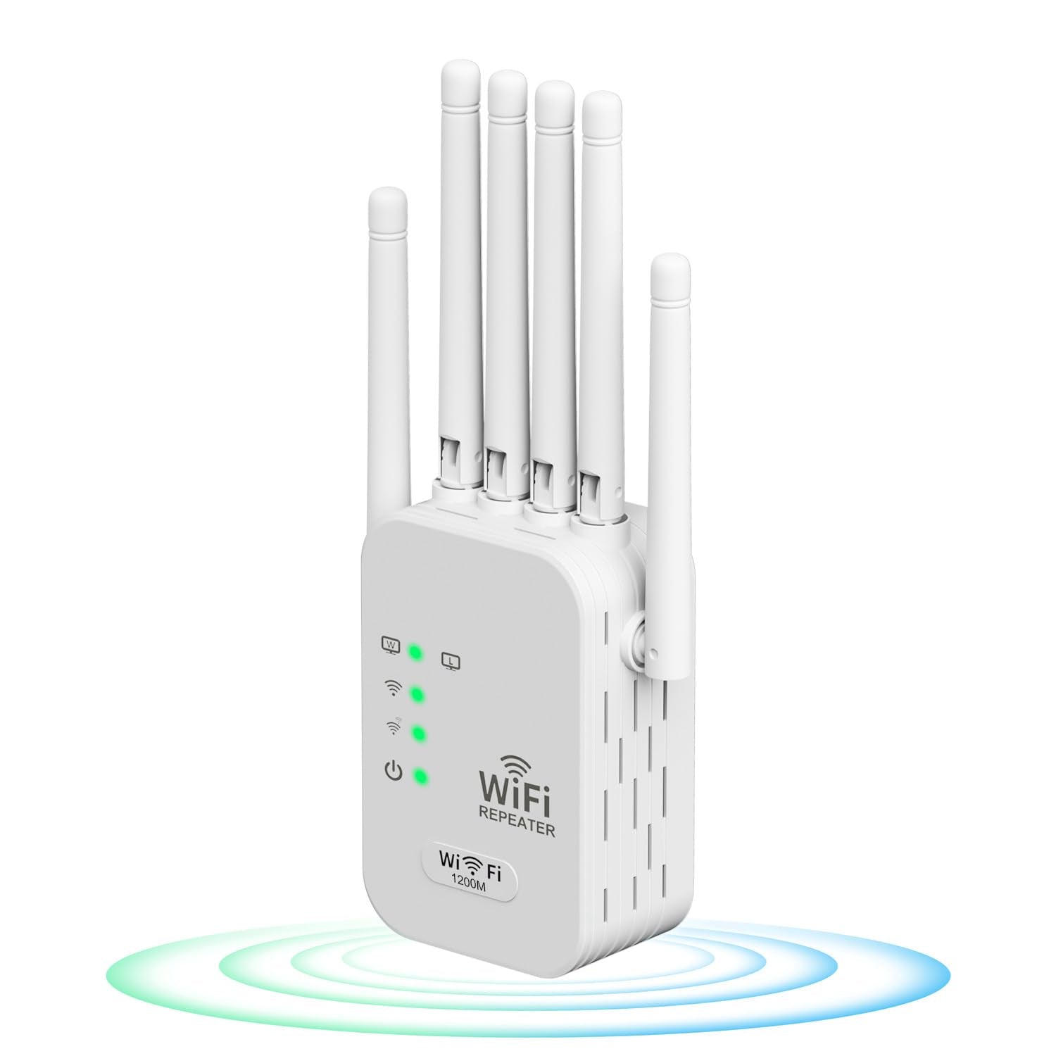 WiFi Extender – 1200Mbps Dual Band Signal Booster with 6 Antennas