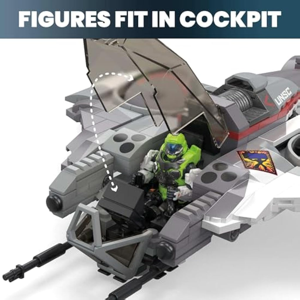 Mega Halo UNSC Arctic Burn Wasp Building Set with 2 Figures – 342 Pcs