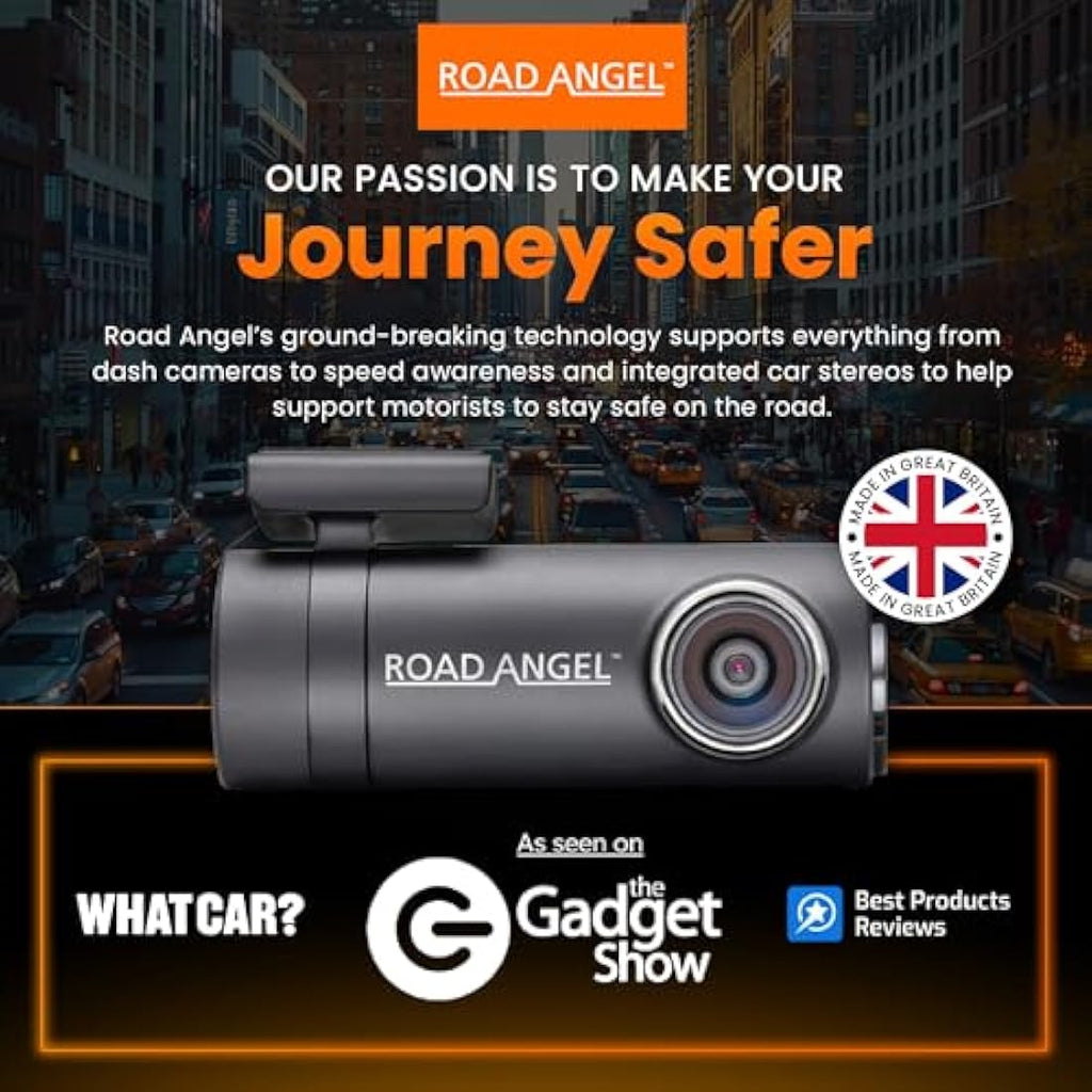 Road Angel Halo Drive 2K Dash Cam – Front Car Camera with Night Vision