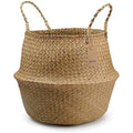 DOKOT Natural Seagrass Belly Basket – Large Handmade Woven Storage