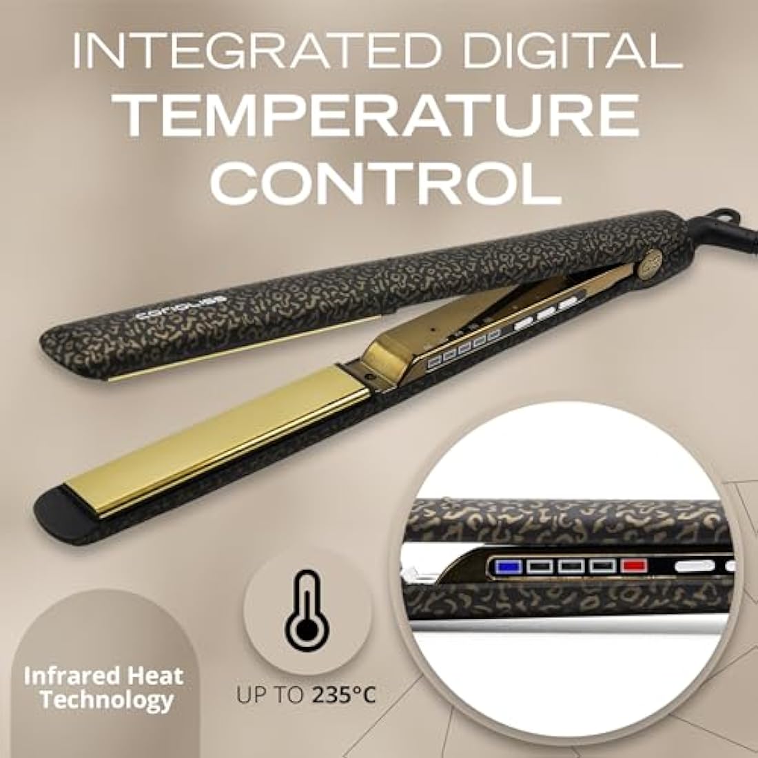 Corioliss C3 Titanium Hair Straightener | Professional Ionic Flat Iron