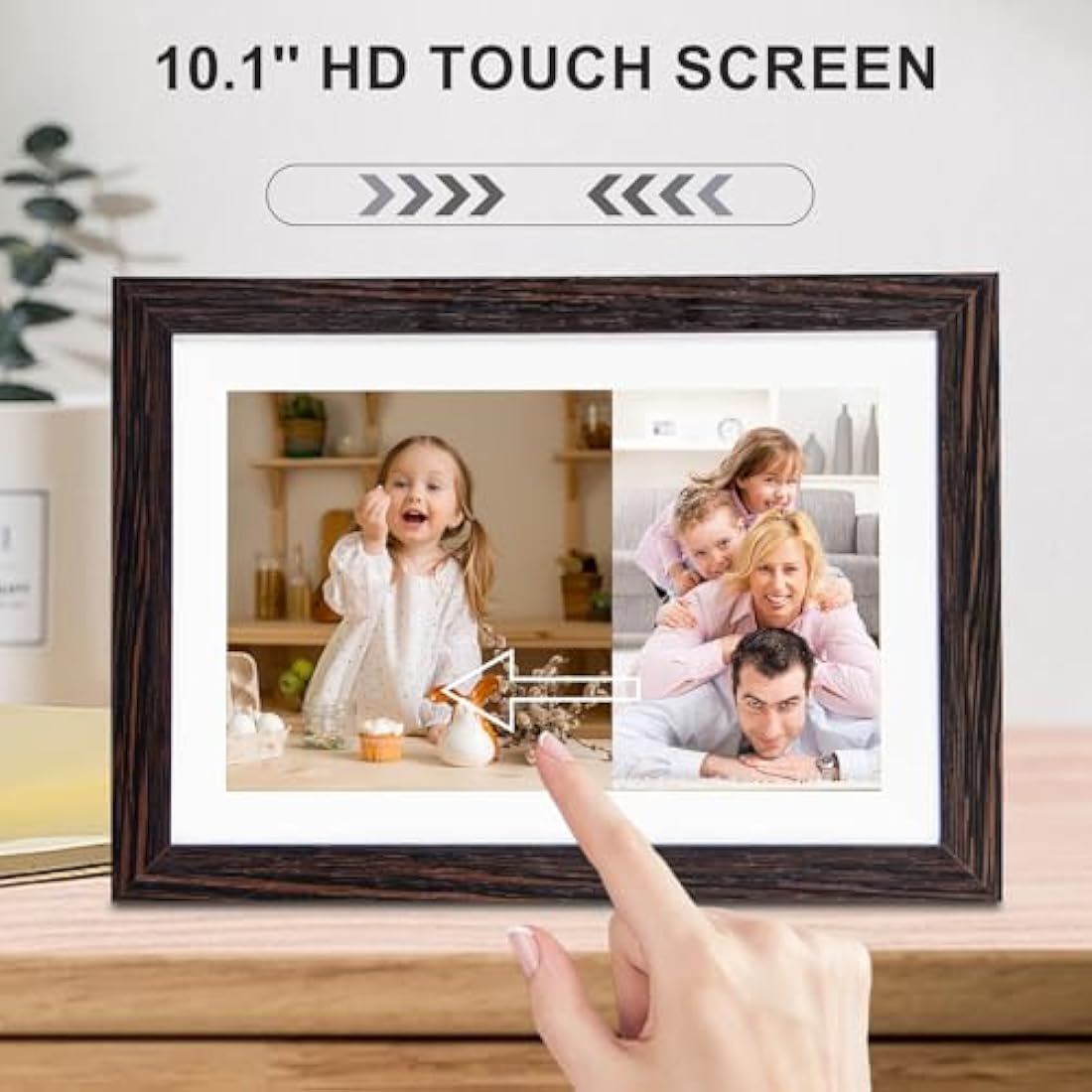 Hesmor 10.1 Inch WiFi Digital Photo Frame | 32GB IPS Touch Screen