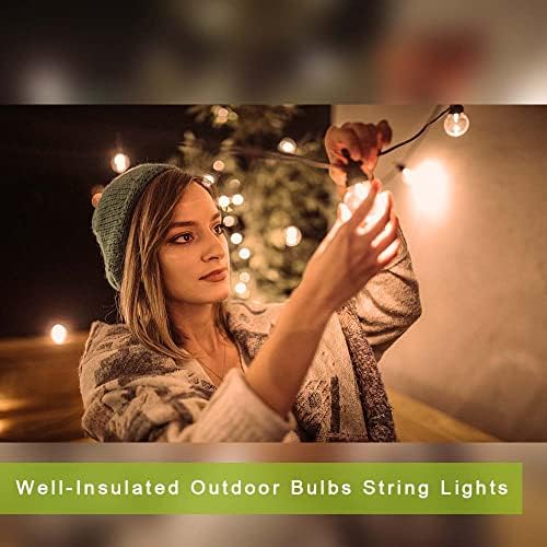 Kawaya 150ft Outdoor Festoon Lights | Waterproof LED Garden String Lights