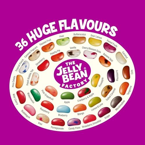 The Jelly Bean Factory Gourmet Jelly Beans – 700g Gluten-Free Gift Jar