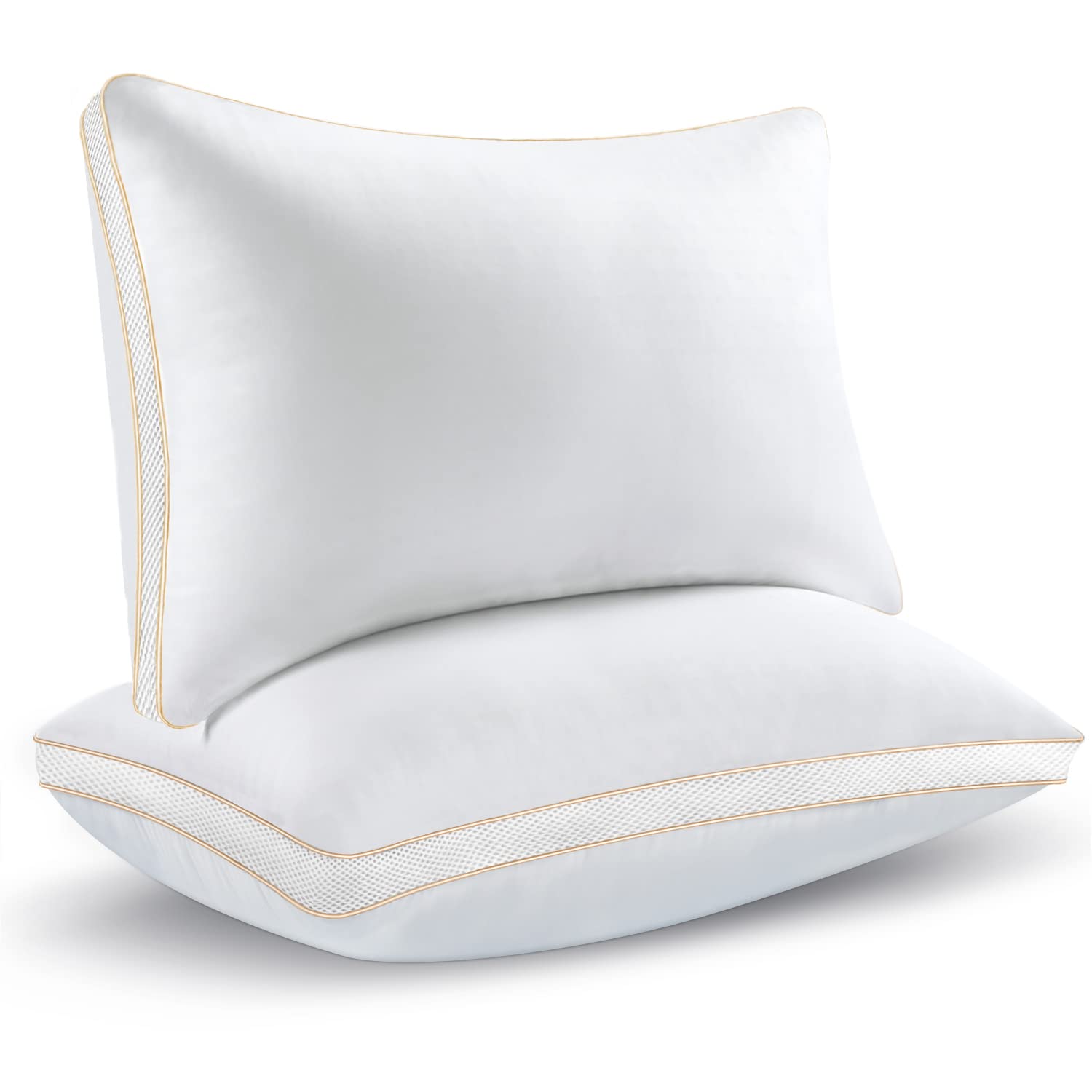 Sofslee Bed Pillows 2 Pack – Hypoallergenic Down Alternative – Standard