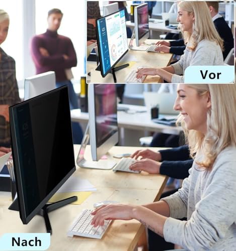PYS 27 Inch Computer Privacy Screen Filter | Anti-Glare & UV-Blocking