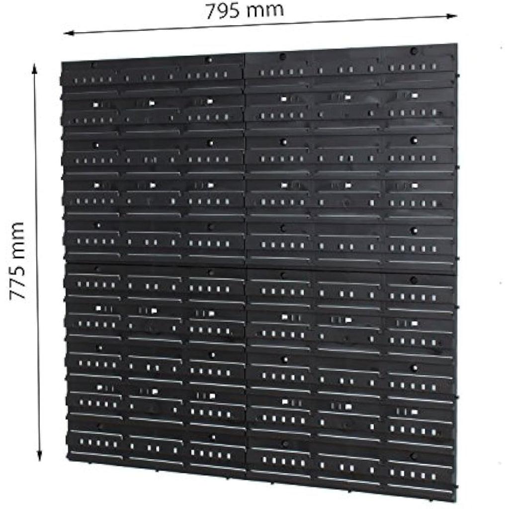 Wall Mounted Storage Bins - 90 Piece Modular Tool Organizer