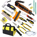 QeeHeng Kids Real Tool Set – 12-Piece DIY Woodworking Kit with Tool Belt
