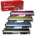 Toner Kingdom 126A 130A Remanufactured Toner Cartridges for HP LaserJet - 4 Pack