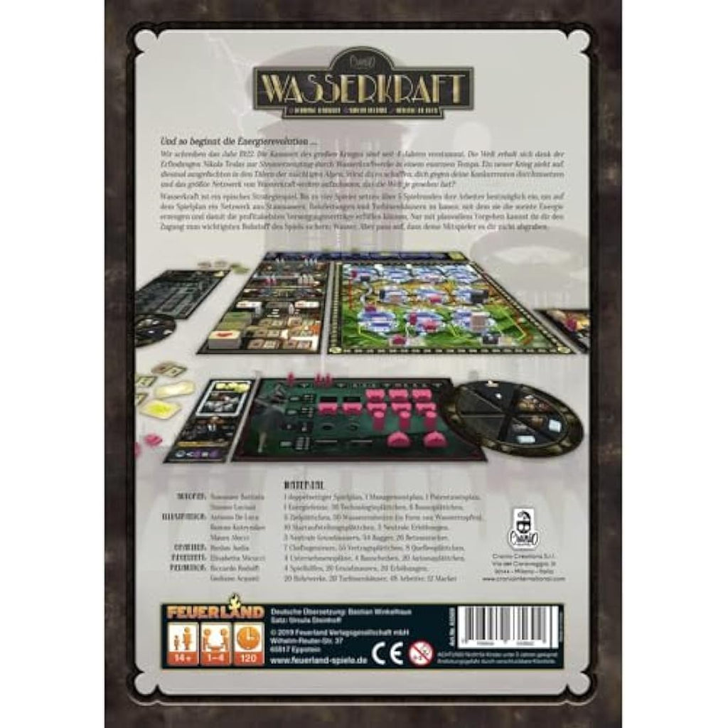 Feuerland Spiele Wasserkraft – Expertenspiel Strategiespiel Deutsch