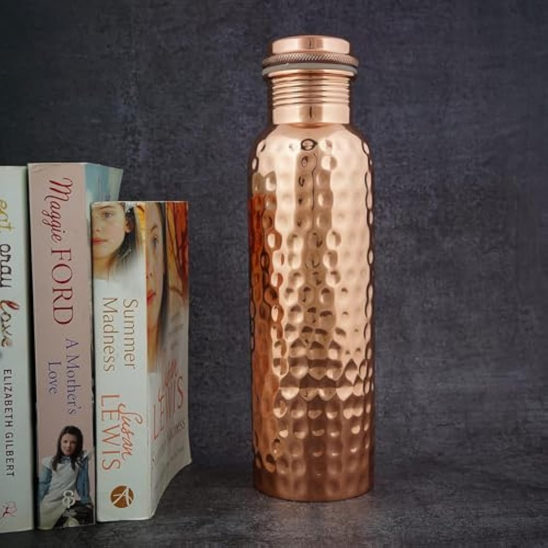 Craft Trade Pure Copper Water Bottle Set of 2 | 1 Litre Leak Proof Flask