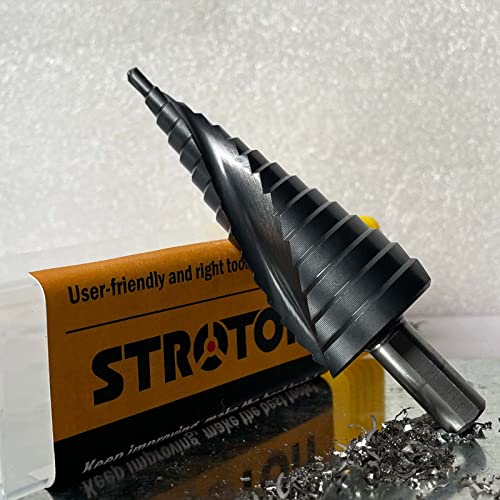 STROTON M35 Cobalt Step Drill Bit for Stainless Steel | 4-32mm 15 Steps