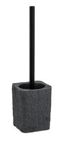 WENKO Villata Toilet Brush Holder – Grey Polyresin Natural Stone Look