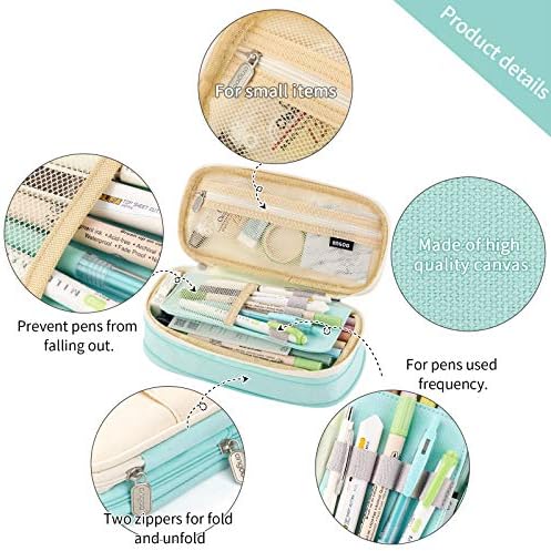 EASTHILL Large Capacity Pencil Case – High Storage School Pen Pouch