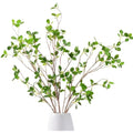 3Pcs Artificial Ficus Branches | 43.3in Faux Greenery Stems