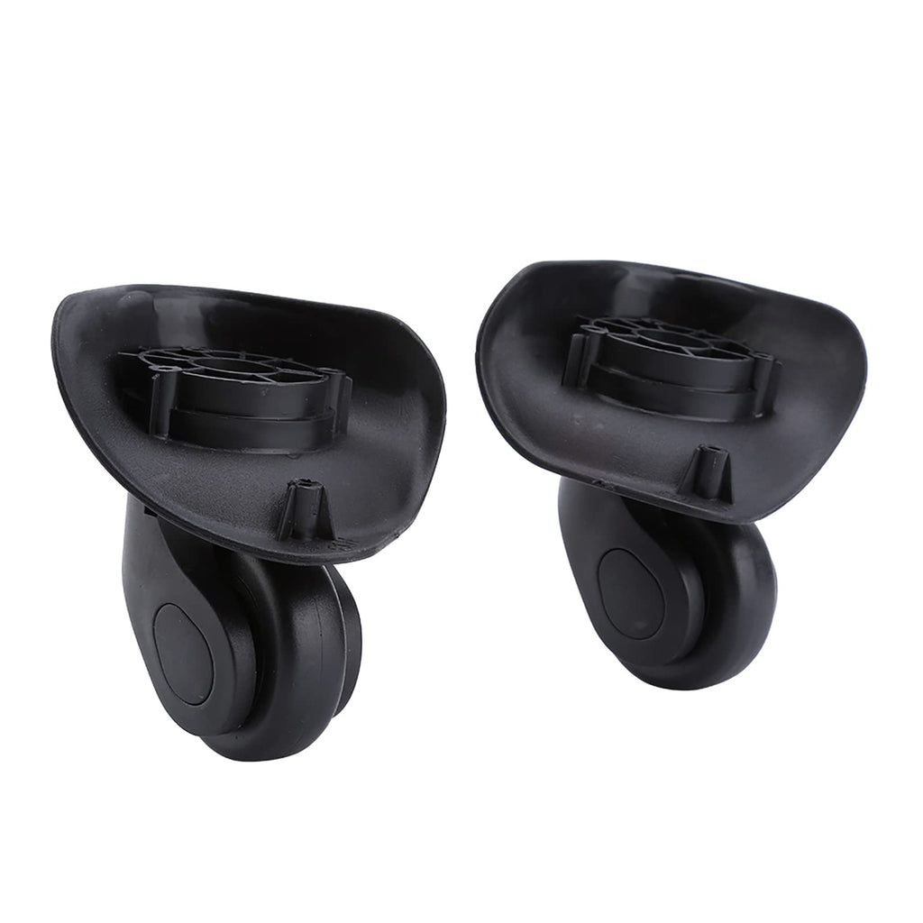 Tyenaza Luggage Replacement Wheels, 2 Black Swivel Casters, 360° Rotation - image 1