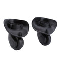 Tyenaza Luggage Replacement Wheels, 2 Black Swivel Casters, 360° Rotation - image 1