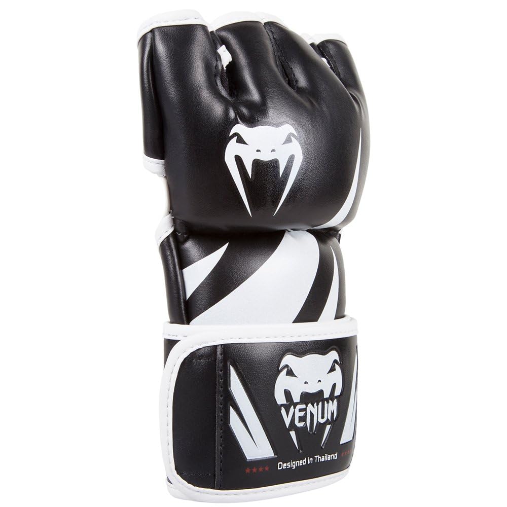 Venum Challenger MMA Gloves – Matte Black Layered Foam Sparring Gear