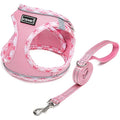 DORAMIO Step-in Dog Harness and Leash Set | Reflective Mesh Vest – Pink