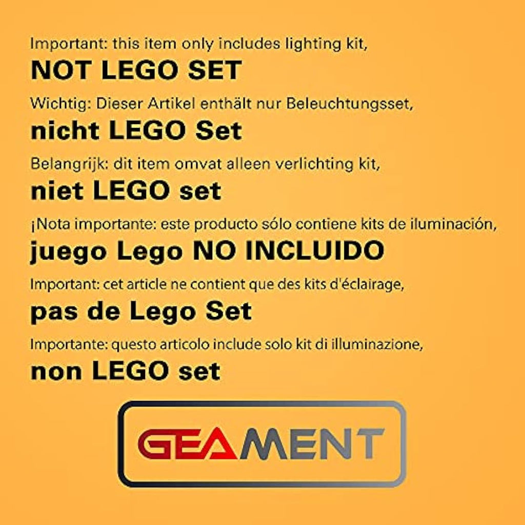 GEAMENT LED Light Kit for LEGO Himeji Castle 21060 - Lighting Set