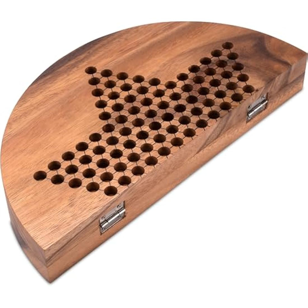 Stern Halma – Klappbares Chinese Checkers aus Samena-Holz