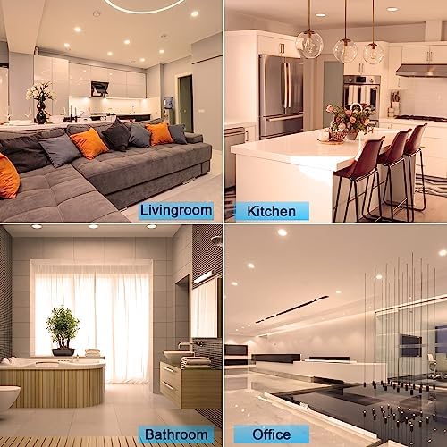 Ultra Slim 10W LED Recessed Downlights | 3000K Warm White | 10 Pack