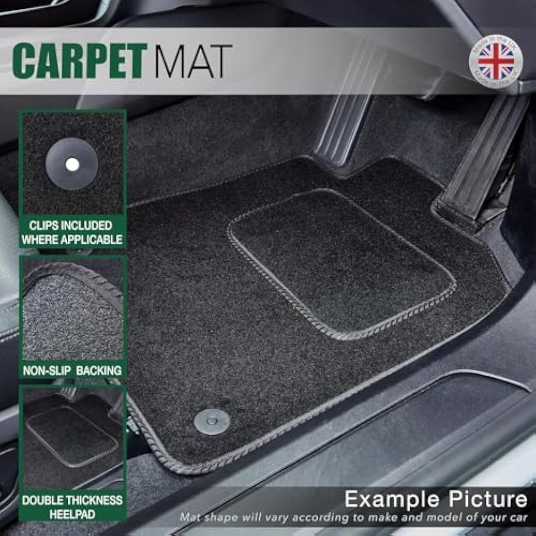 GCM Car Floor Mats for VW ID Buzz 2022+ | All-Weather Carpet Protection